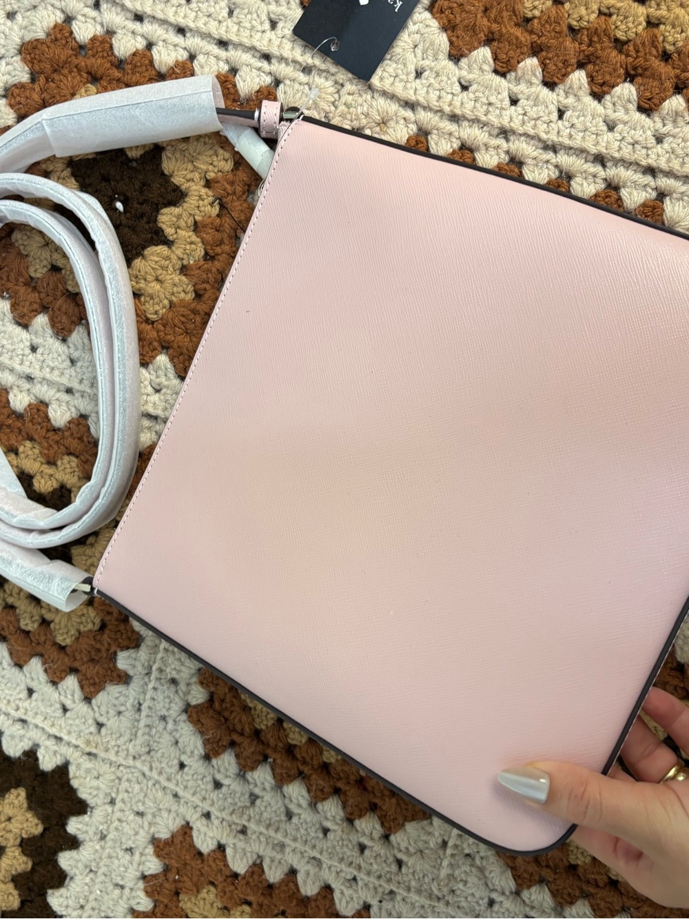 BRAND NEW Kate Spade Sadie CrossBody Slim Tutu Pink Saffiano Leather Purse - Picture 7 of 8